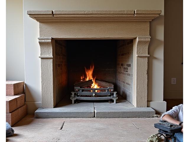 Instalación de chimenea de leña